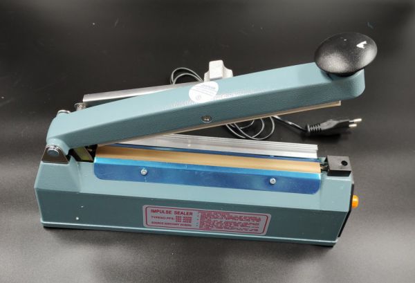 Запайщик пакетов и пленки ручной PFS-200 алюминиевый корпус нагреватель с ножом и усиленным трансформатором