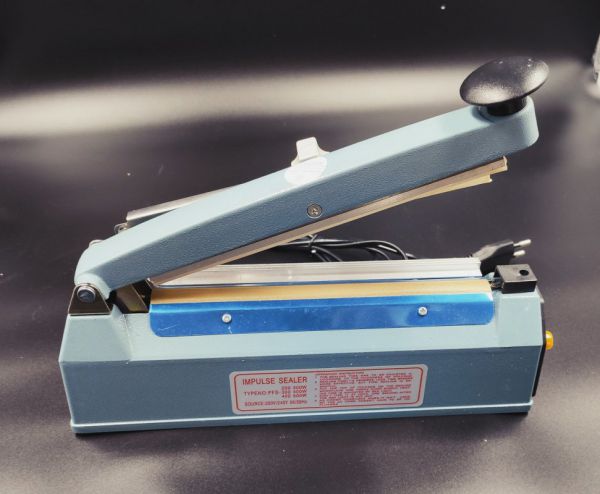 Запайщик пакетов и пленки ручной PFS-200 алюминиевый корпус нагреватель с ножом и усиленным трансформатором