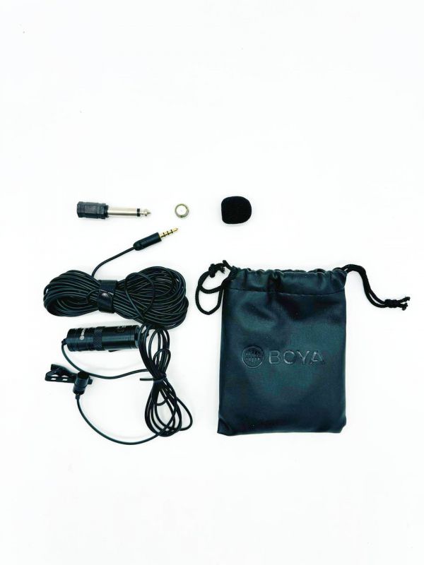 Професійний петличний мікрофон BOYA BY-M1 3.5 мм мікрофон петличка для телефону пк та камери