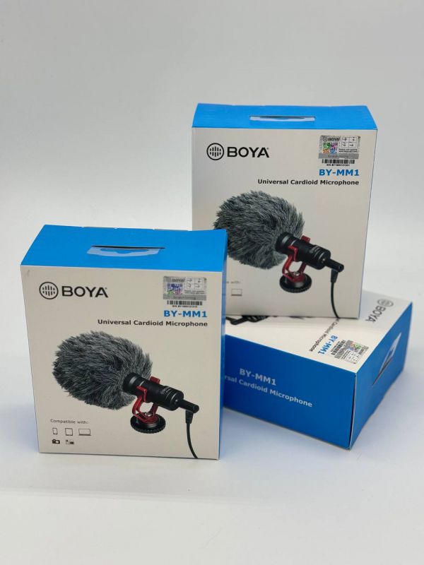 Направленный микрофон с держателем BOYA BY-MM1