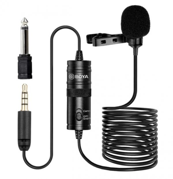 Професійний петличний мікрофон BOYA BY-M1 3.5 мм мікрофон петличка для телефону пк та камери